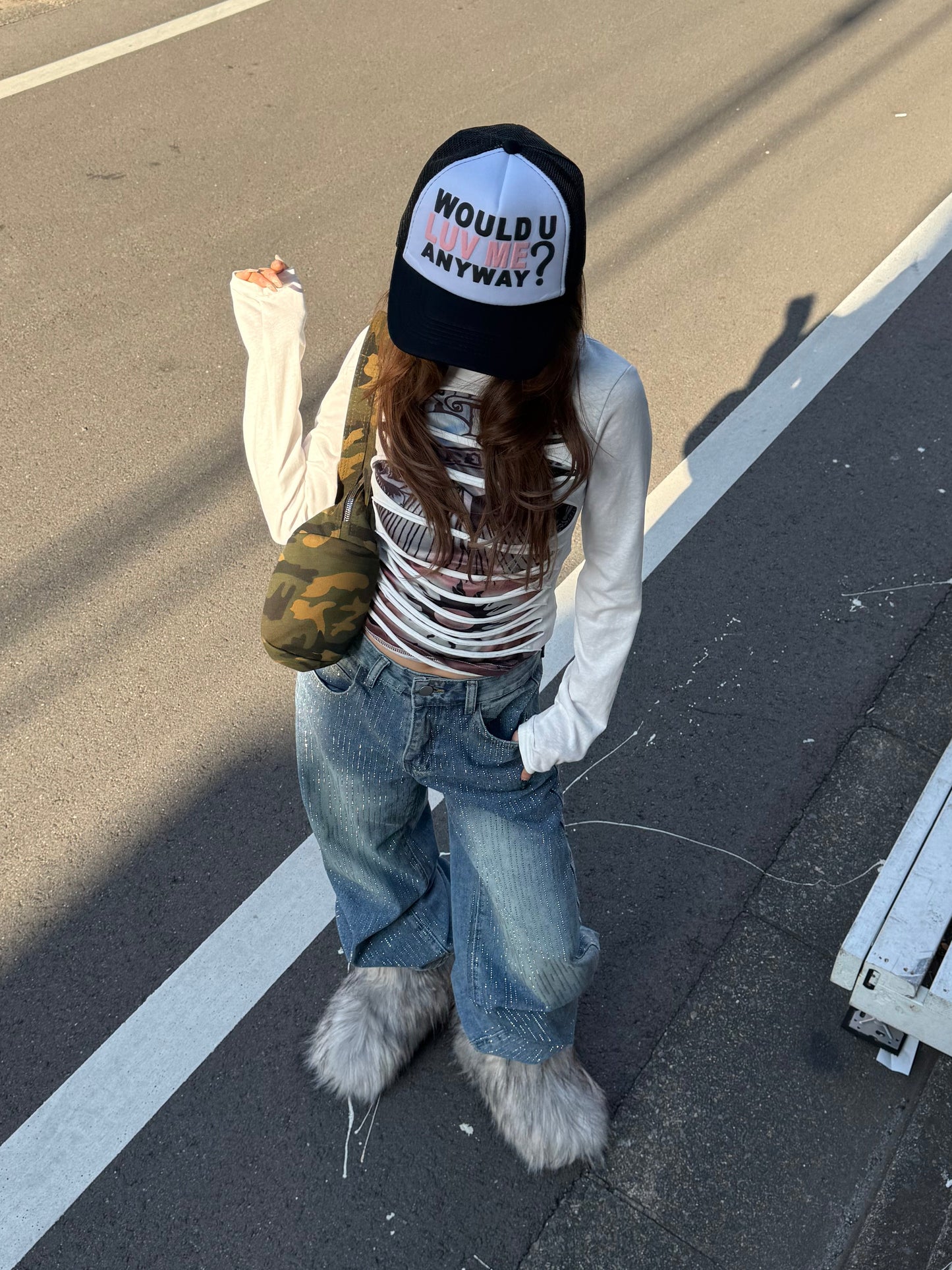 フロントカットアウトTシャツ DPB86198