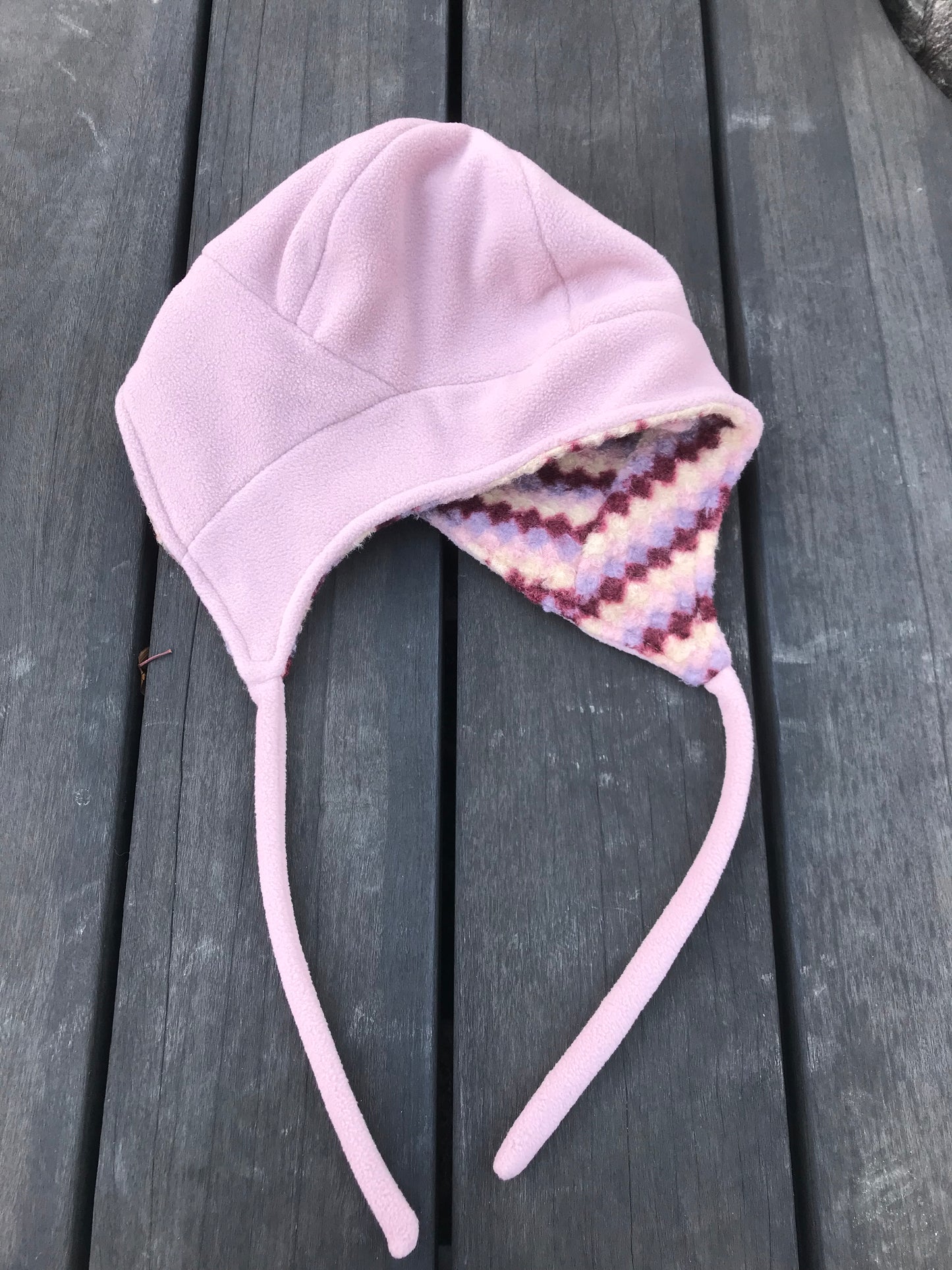 リバーシブルチェックフリースハット DPB89154