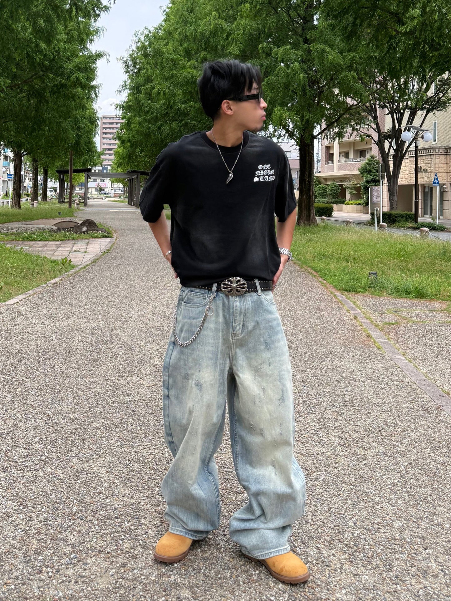 【即納】ウォッシュバルーンデニムパンツ DPB90219S