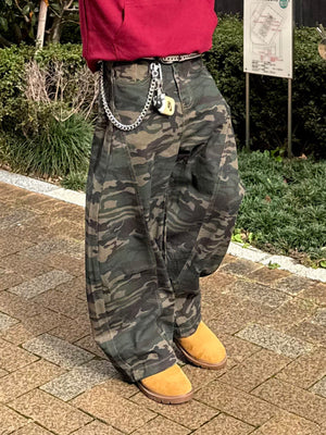 カモフラワイドデニムパンツ DPB90085