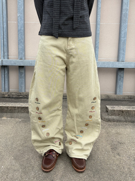 マルチボタンデザインワイドカーゴパンツ
 DPB99027