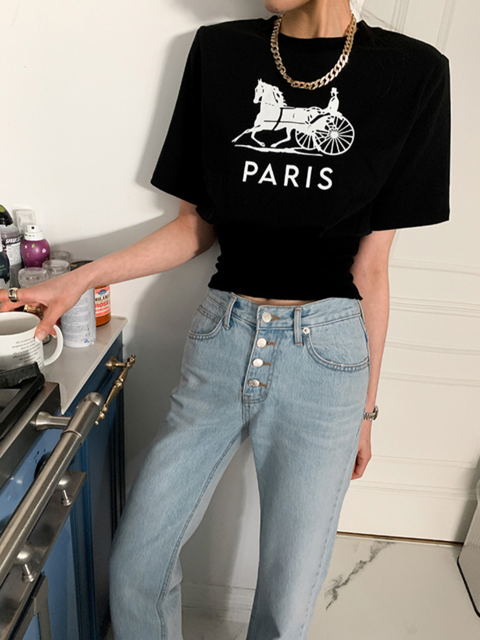 PARISデザインTシャツ CPA42009