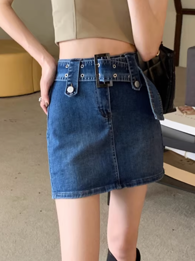 ベルトデニムミニスカート DPB71240 – CRAMMY ベルトデニムミニスカート DPB71240 – CRAMMY