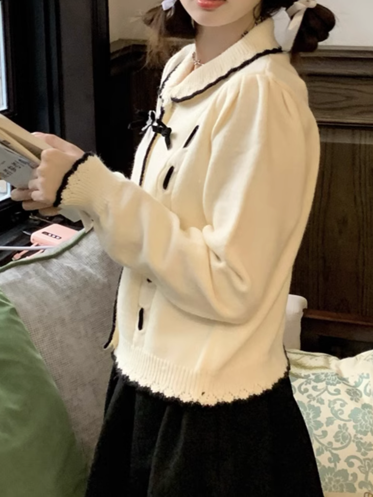 リボンニットカーディガン CPA42238 – CRAMMY リボンニットカーディガン CPA42238 – CRAMMY