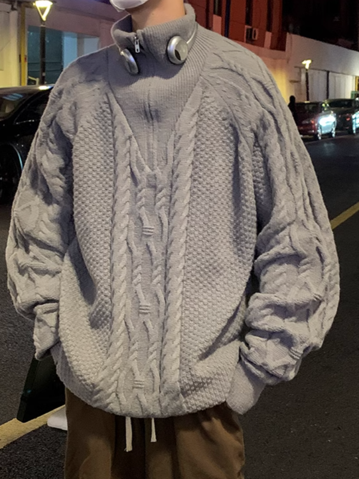 ハーフジップケーブルニット SPA09196 – CRAMMY ハーフジップケーブルニット SPA09196 – CRAMMY