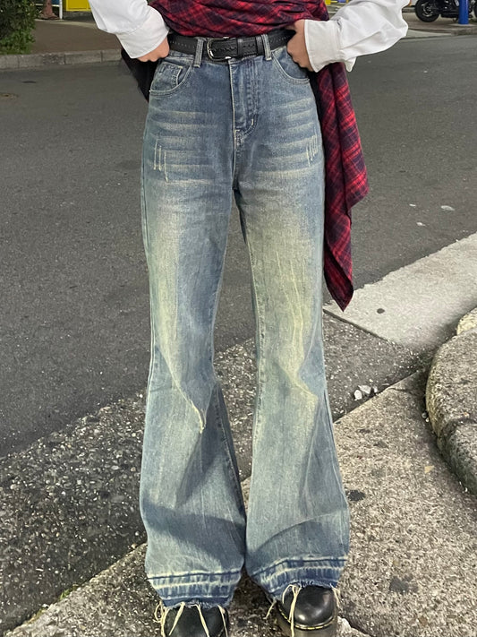 ハイウエストデニムフレアパンツ DPB64082