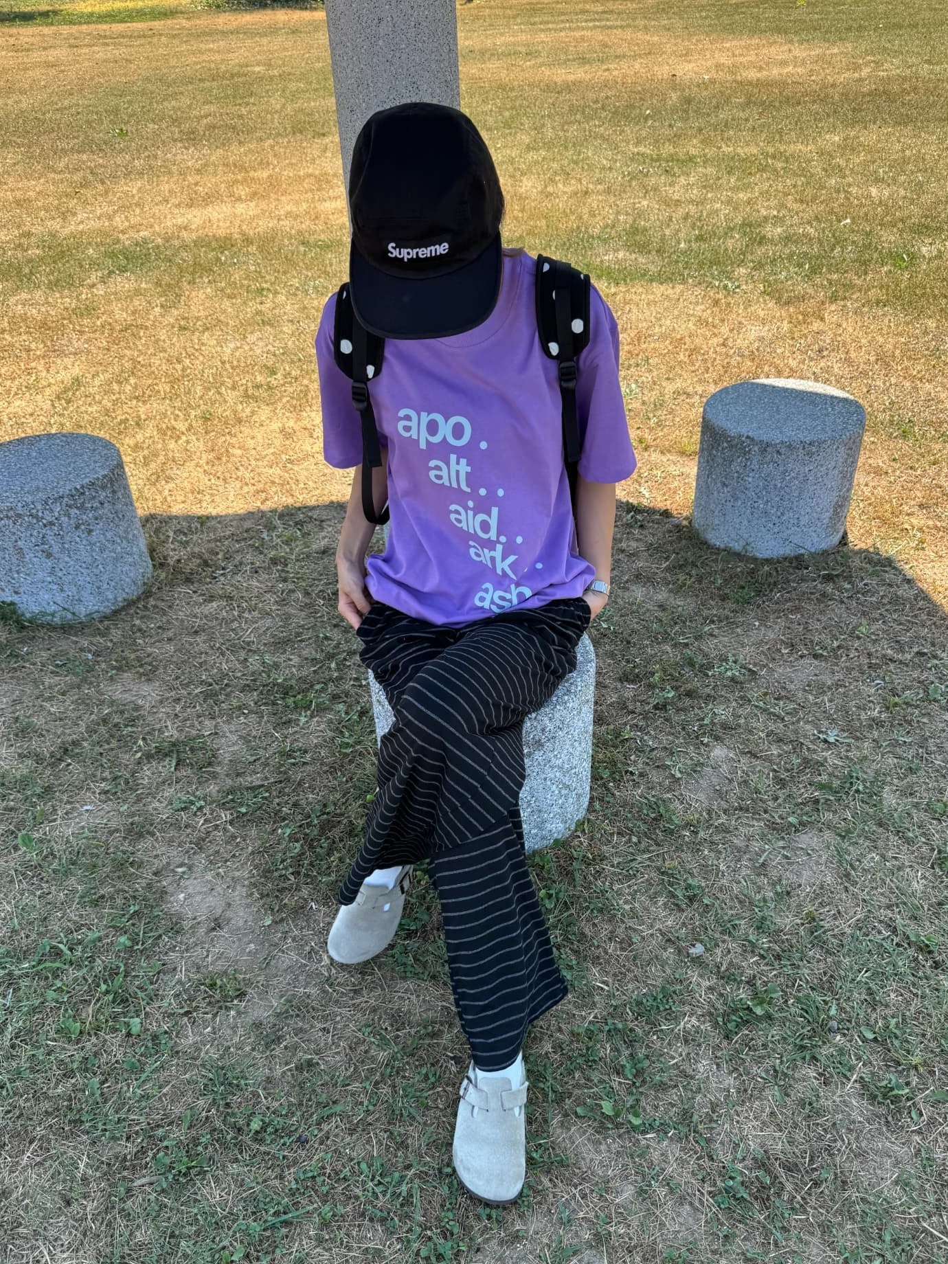レタリングクルーネックTシャツ DPC07057