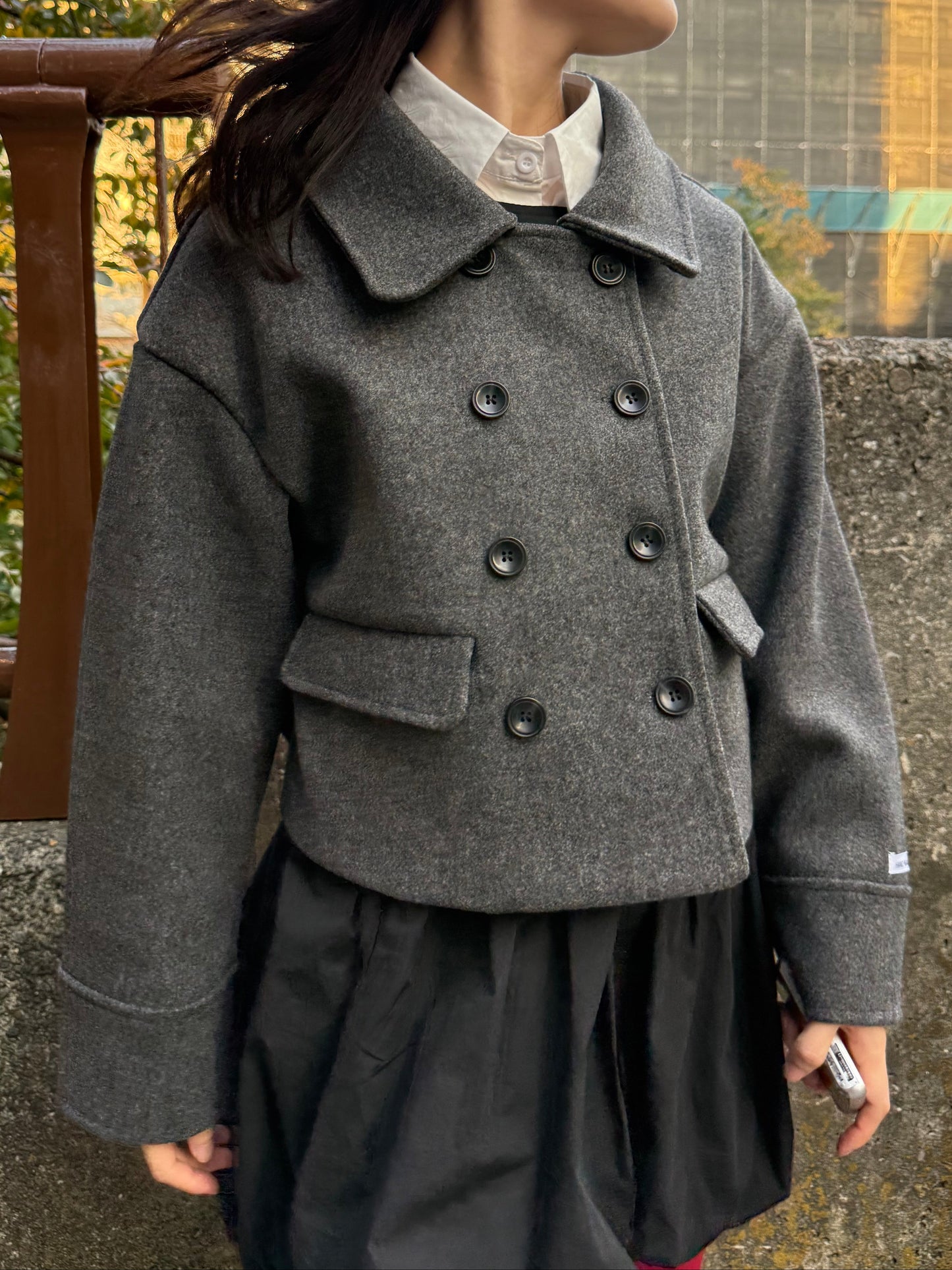 ダブルラストショートコート DPA43703