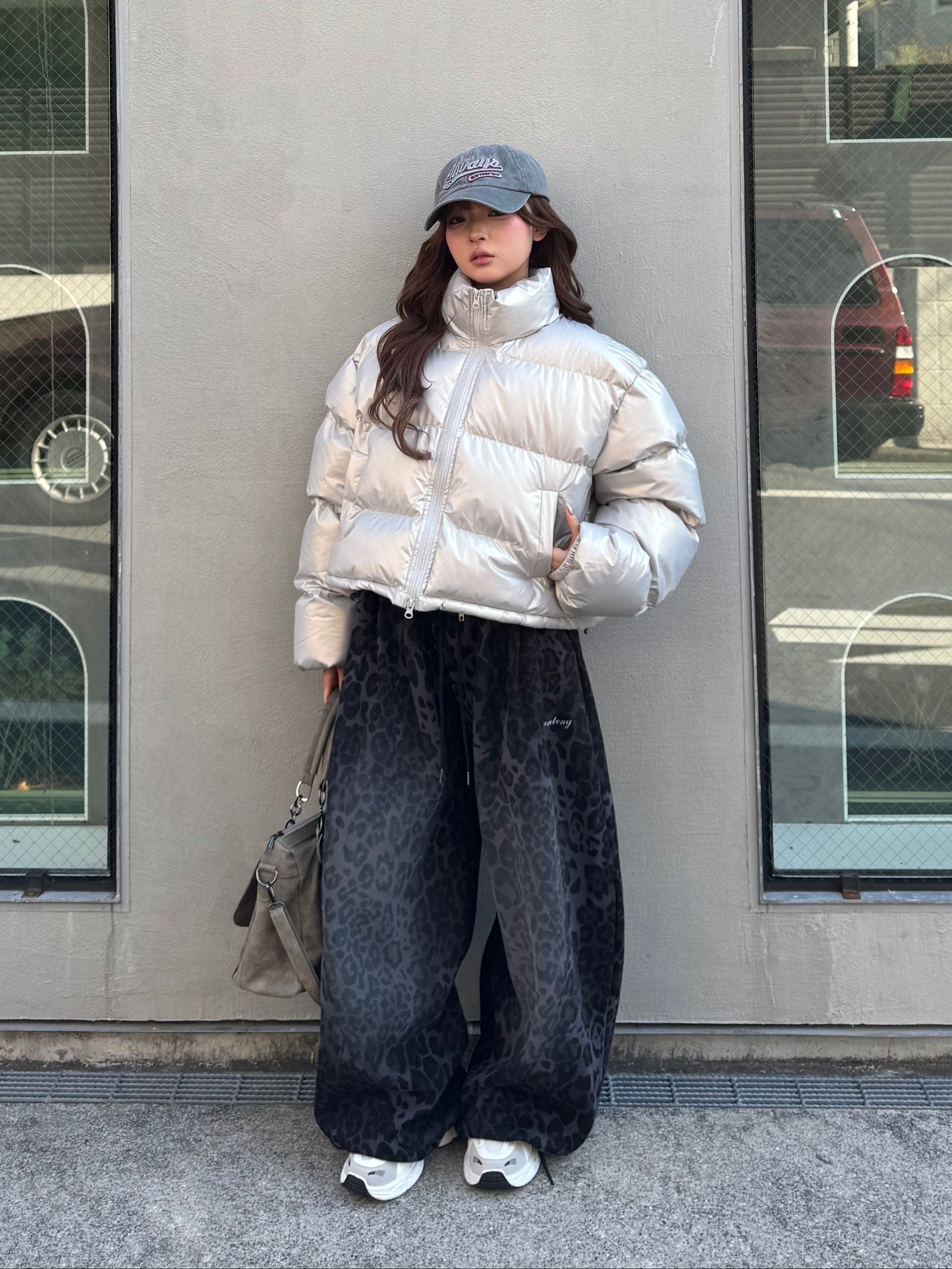 ウォッシュドレオパードスウェットパンツ DPB86171