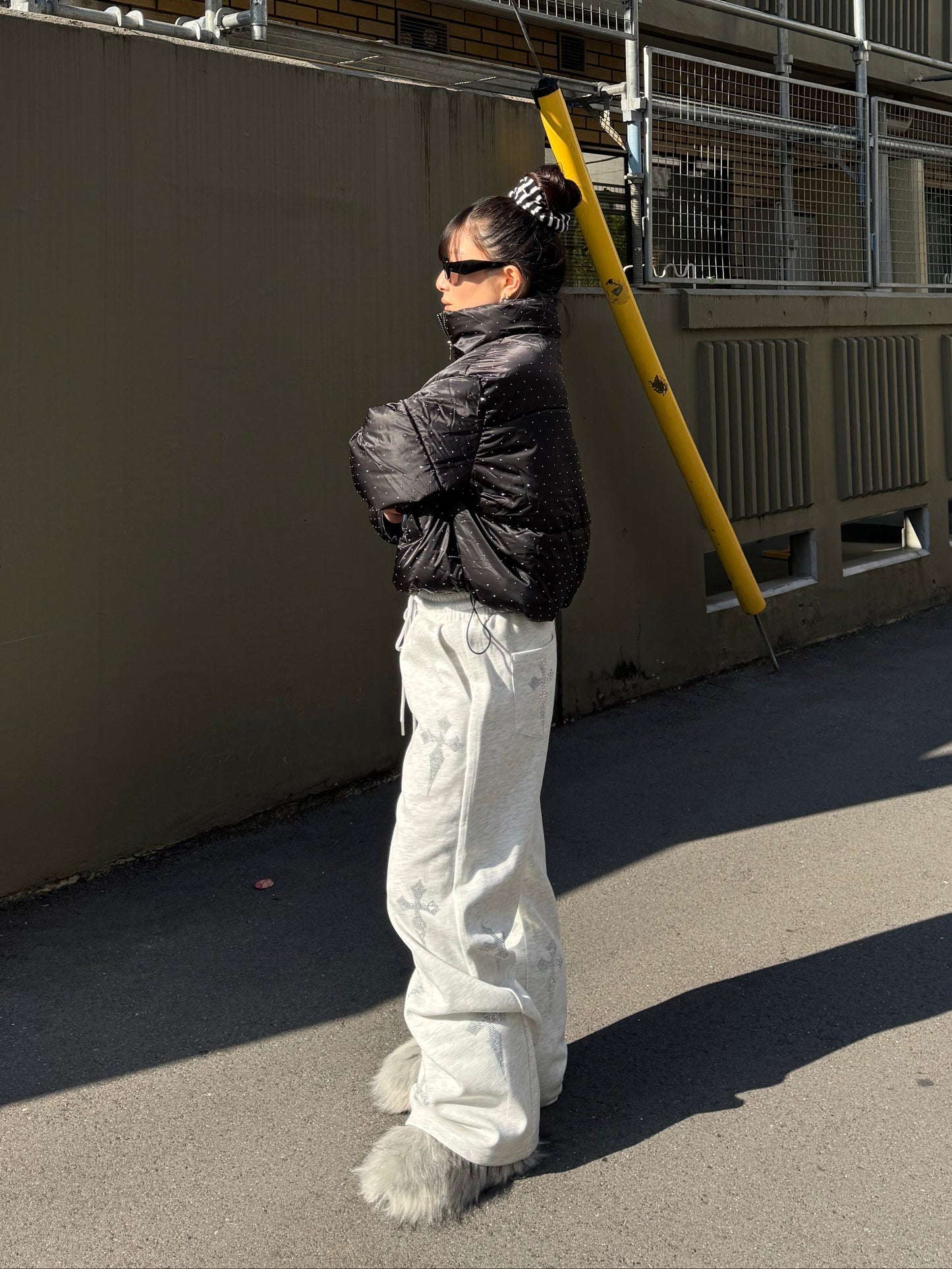 ラメショートダウンジャケット DPB86154