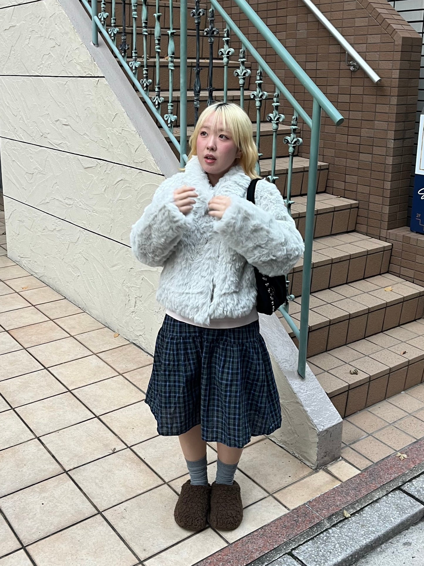 ミディアムチェックスカート DPB97039