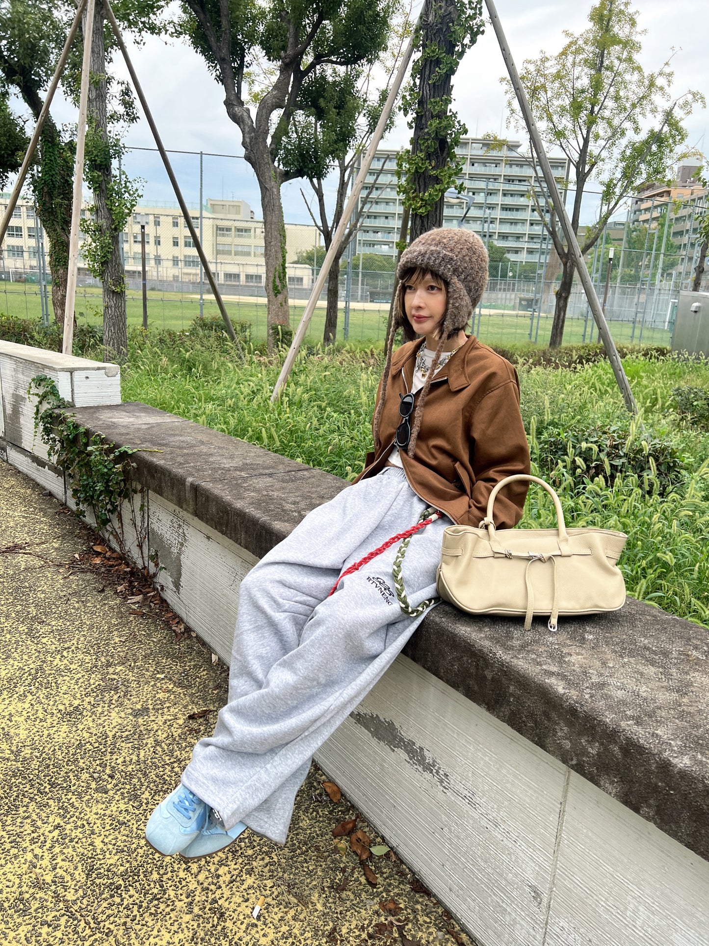 バルーンシルエットルーズスウェットパンツ DPB79215