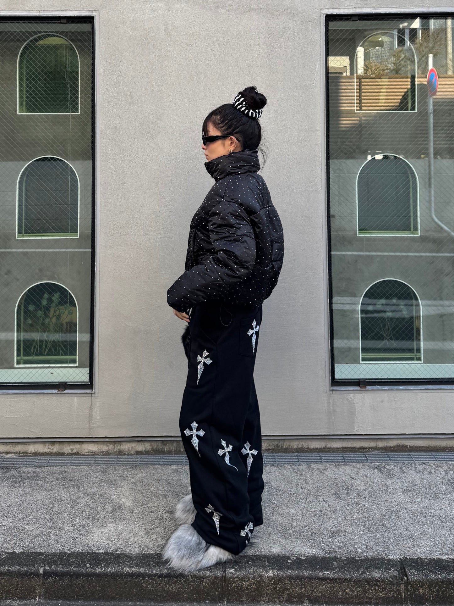 ラメショートダウンジャケット DPB86154