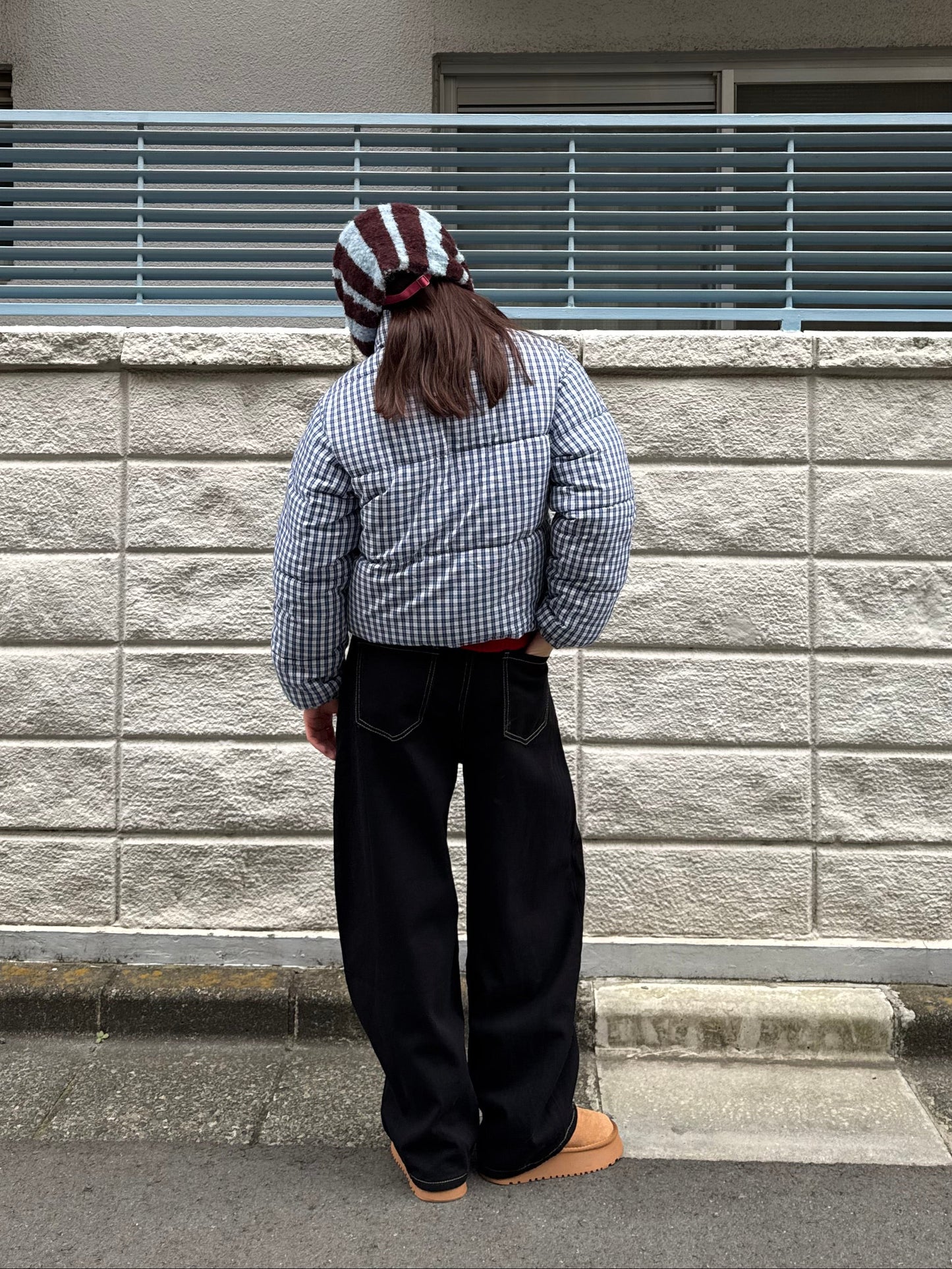 ギンガムチェックダウンジャケット DPB91052