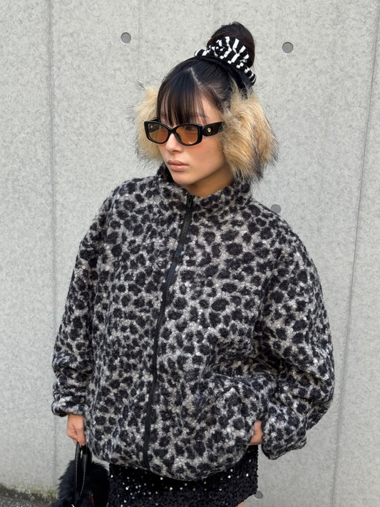レオパードボアジップジャケット DPB86166