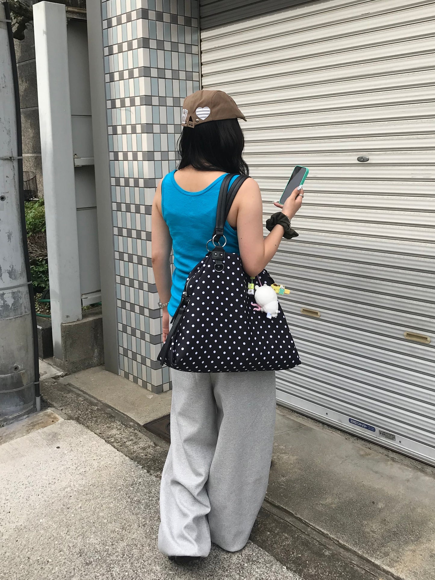 スタッズデザインロゴオーバースウェットパンツ DPB89285