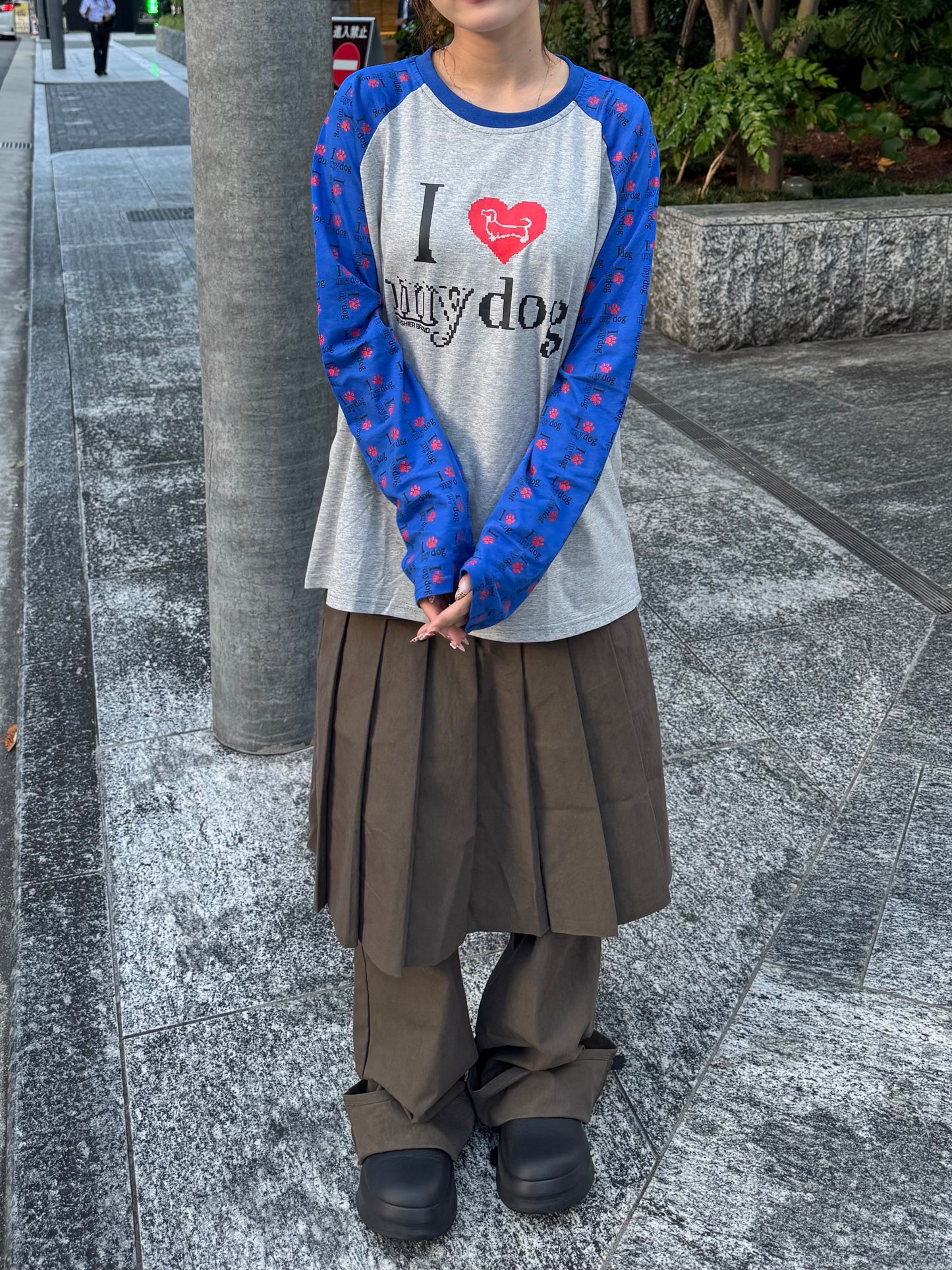 dogラグランTシャツ DPB85332