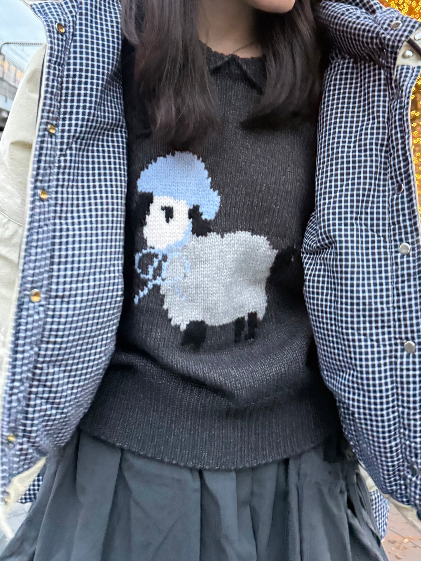 シープステッチカラーニット DPA43717