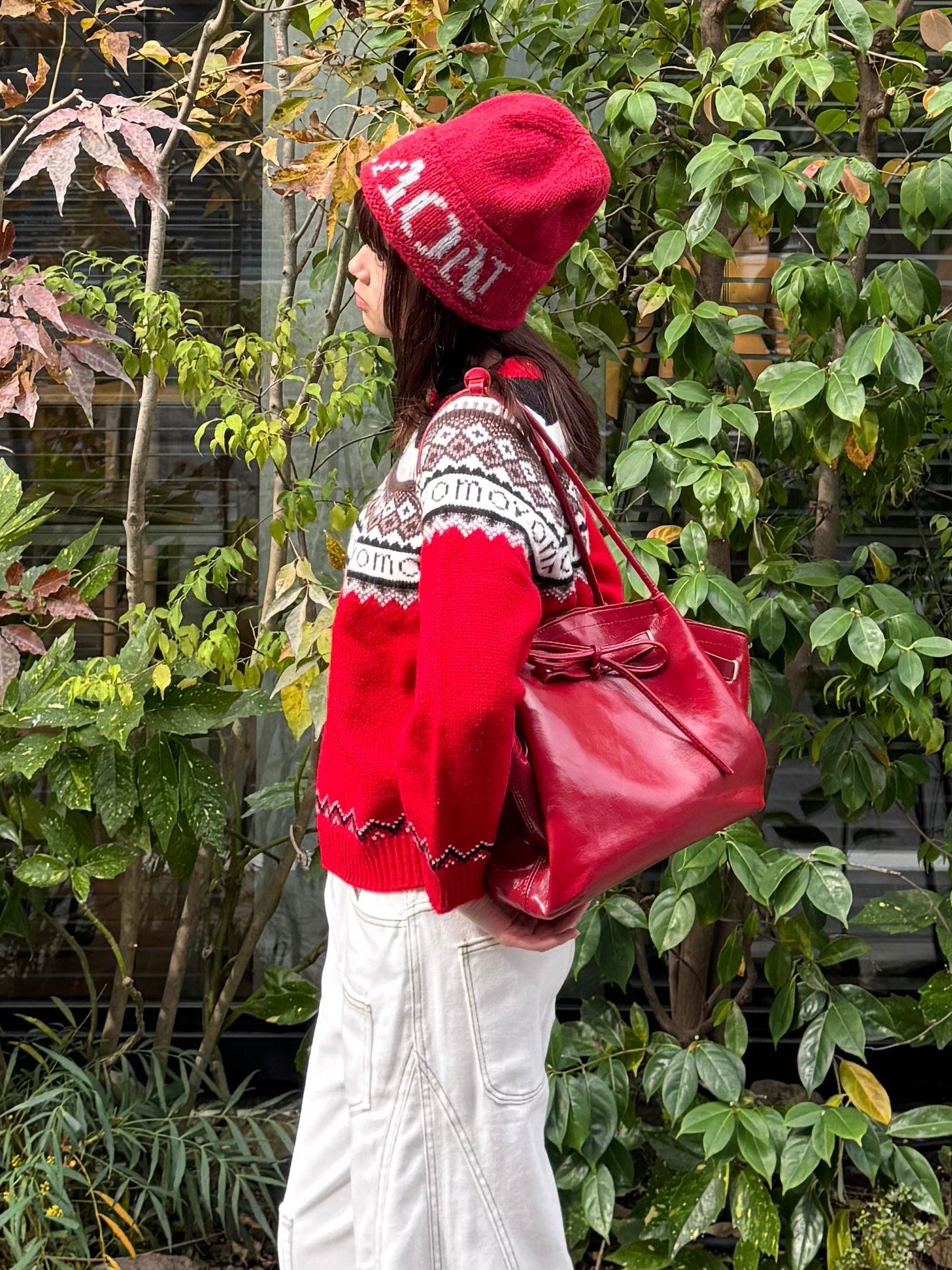 ノルディック柄ニットプルオーバー DPB91055