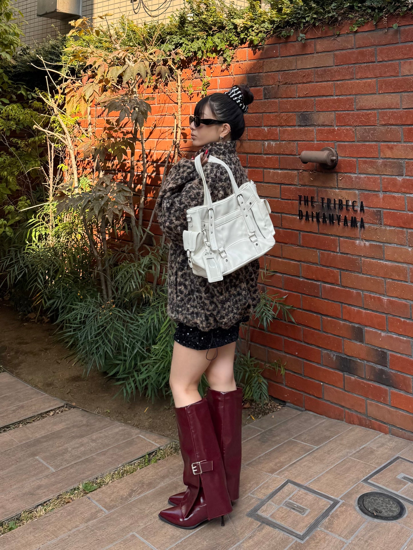 レオパードボアジップジャケット DPB86166