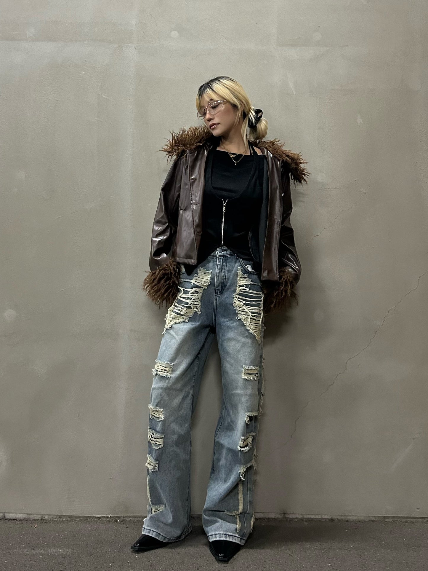 レイヤードオフショルトップス DPB26675