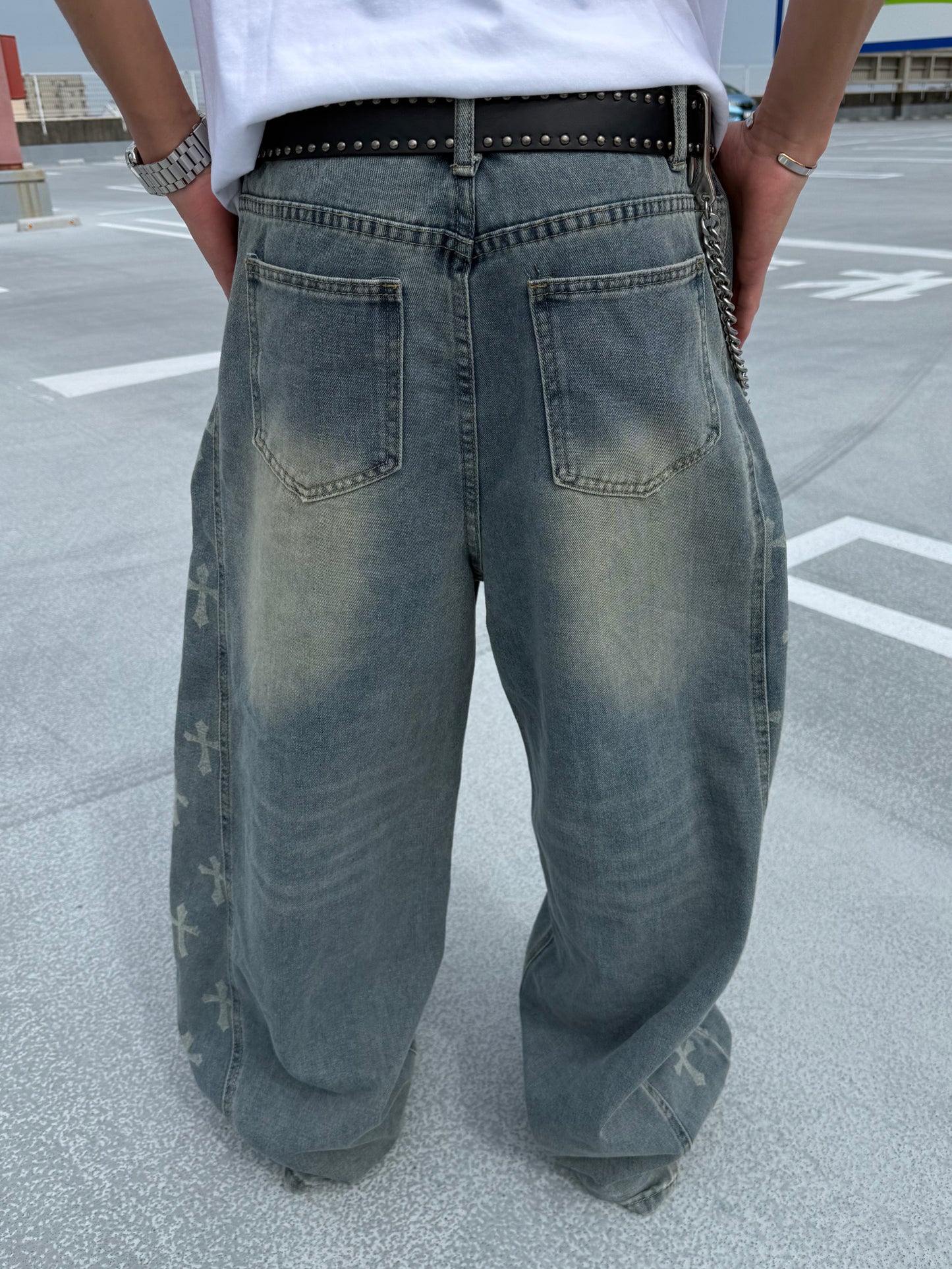 クロスオーバーデニムパンツ DPB90254
