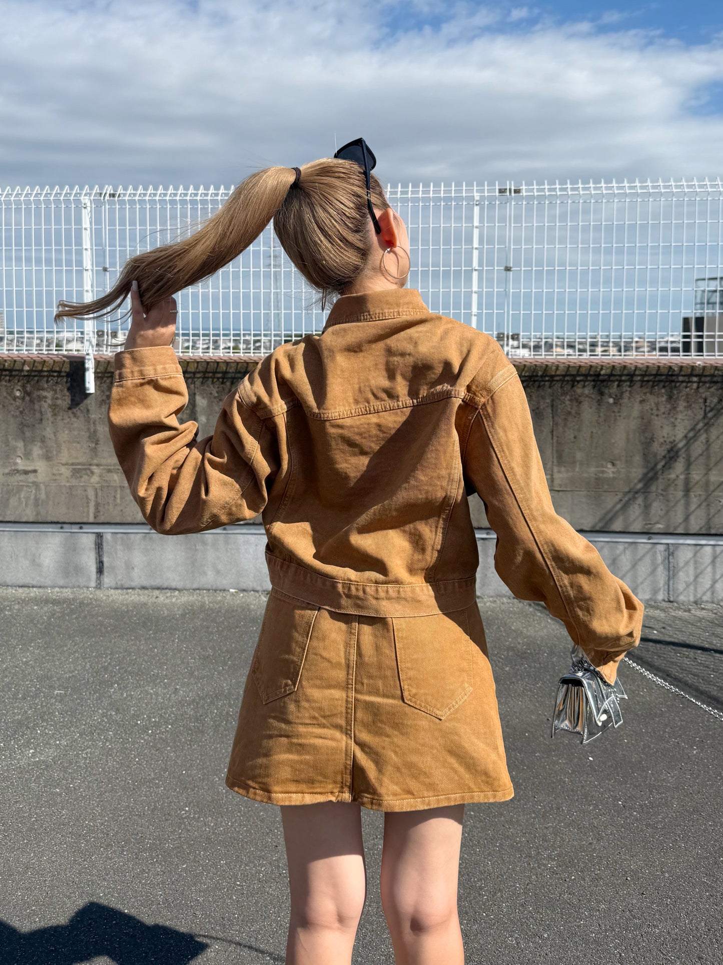 ブラウンデニムセットアップ DPB73478