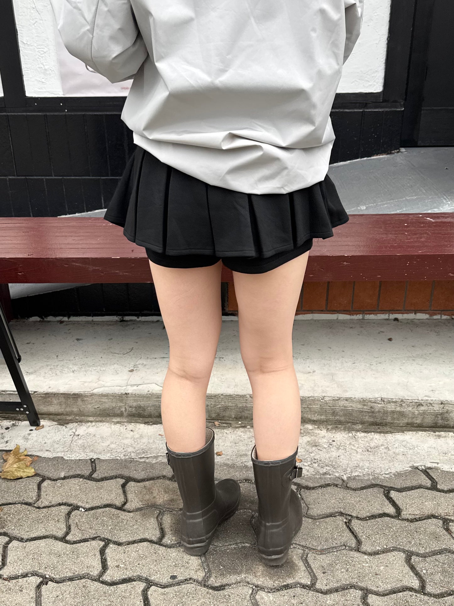 プリーツショートスカートパンツ DPB85355