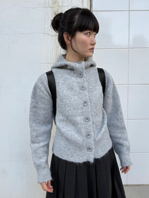 ライトグレーニットカーディガン DPA43737