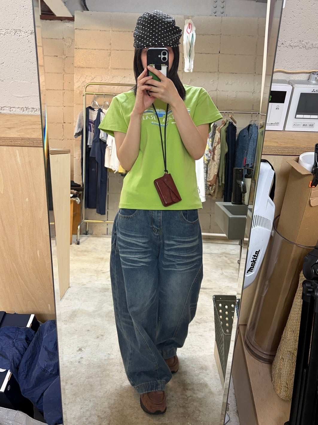 グリーンミニマルTシャツ DPB99096
