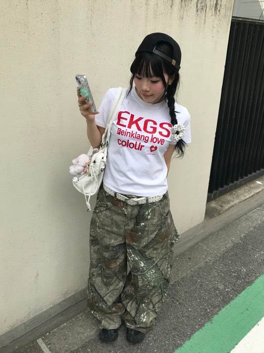 レッドロゴフィットTシャツ DPB89273