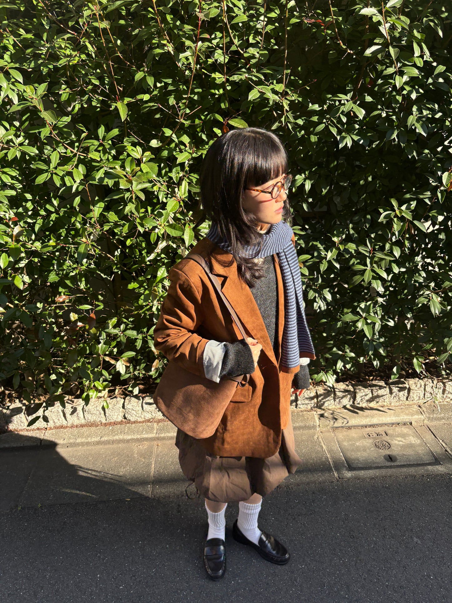 ボーダーニットマフラー DPA43730