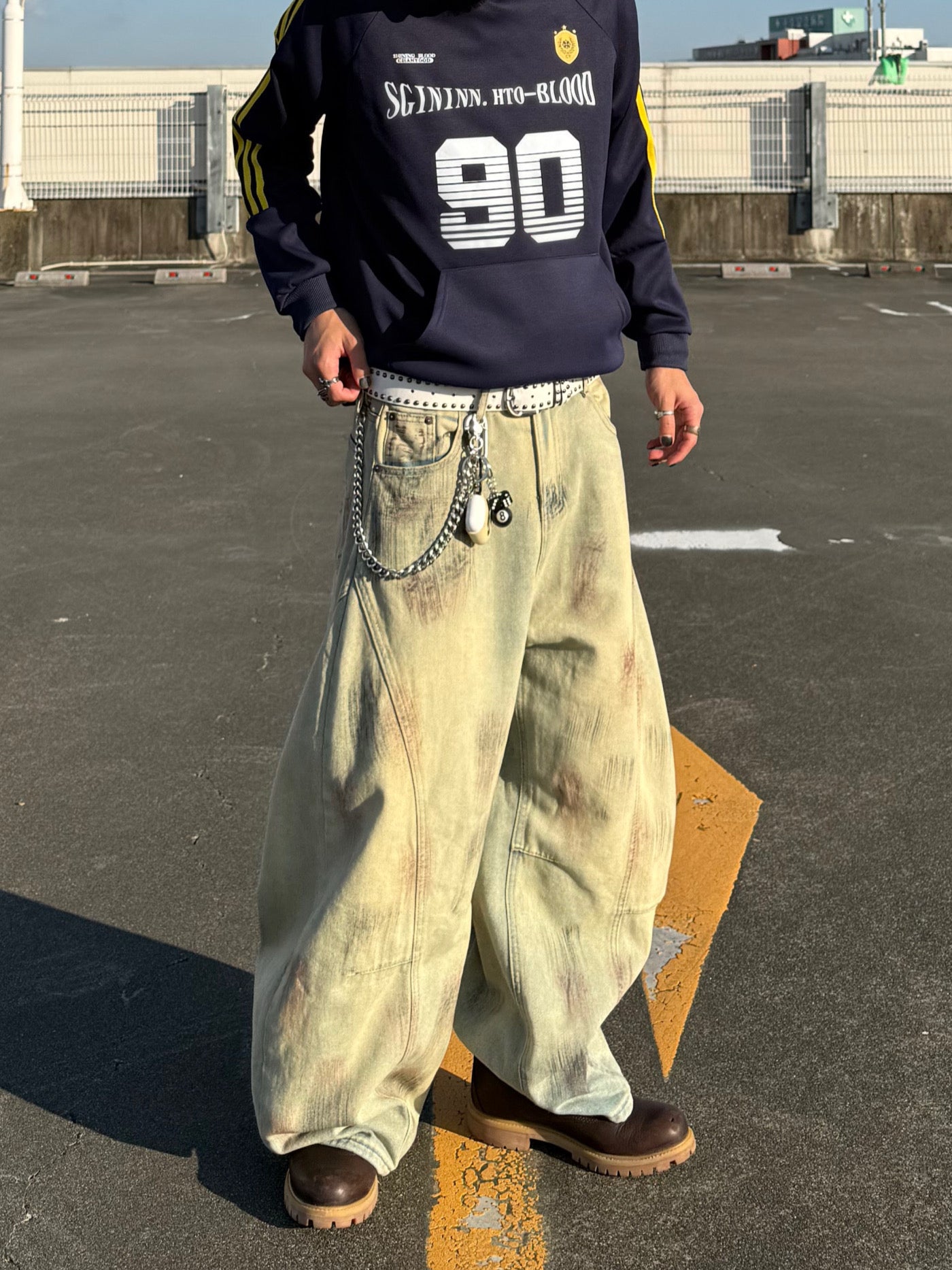 ダメージデザインデニムパンツ DPB90051