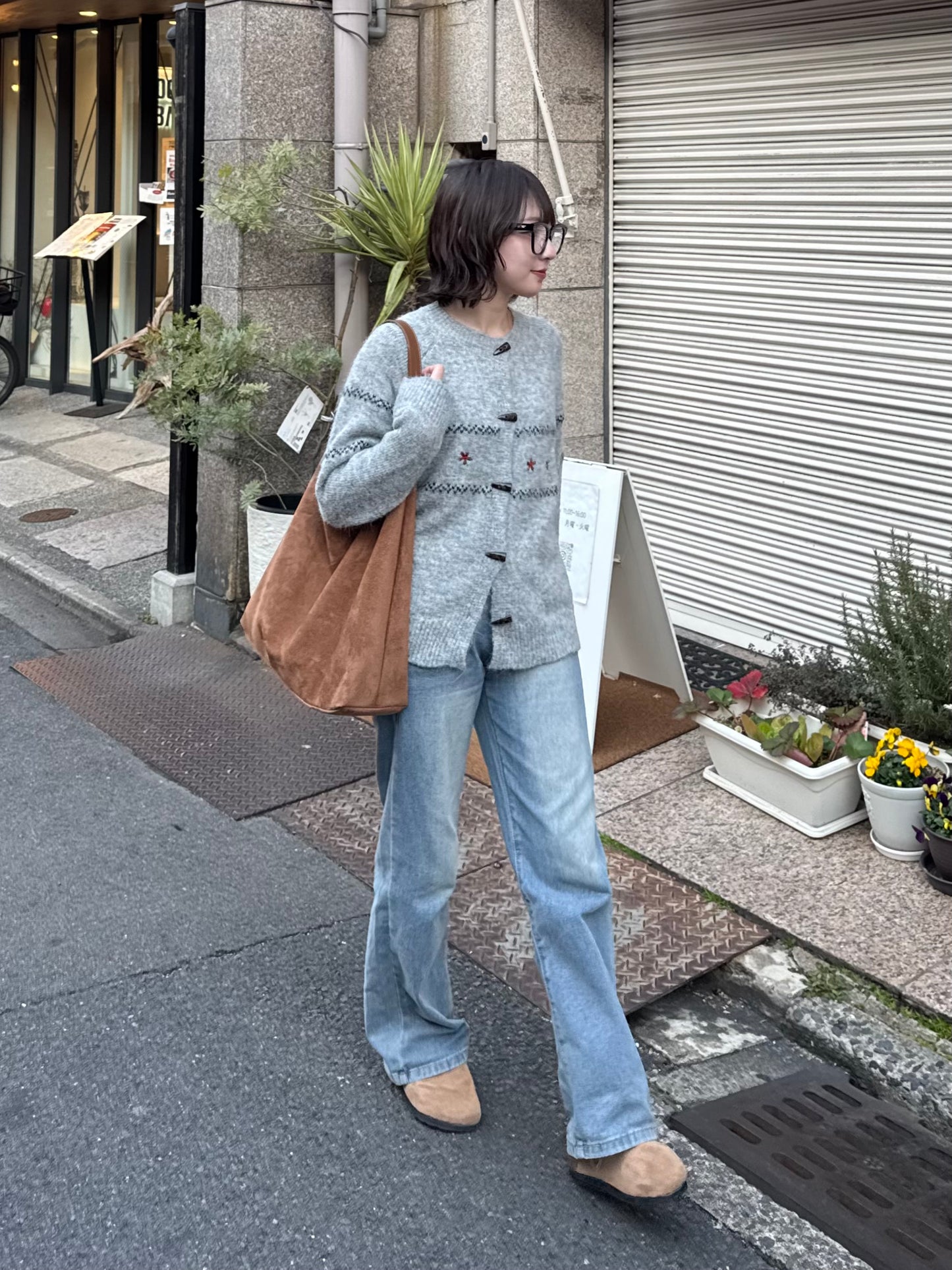 フラワーステッチカーディガン DPC03008