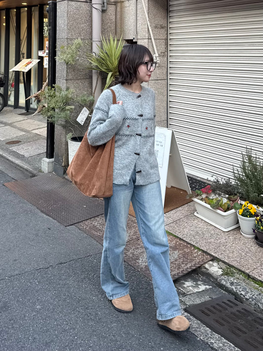 フラワーステッチカーディガン DPC03008