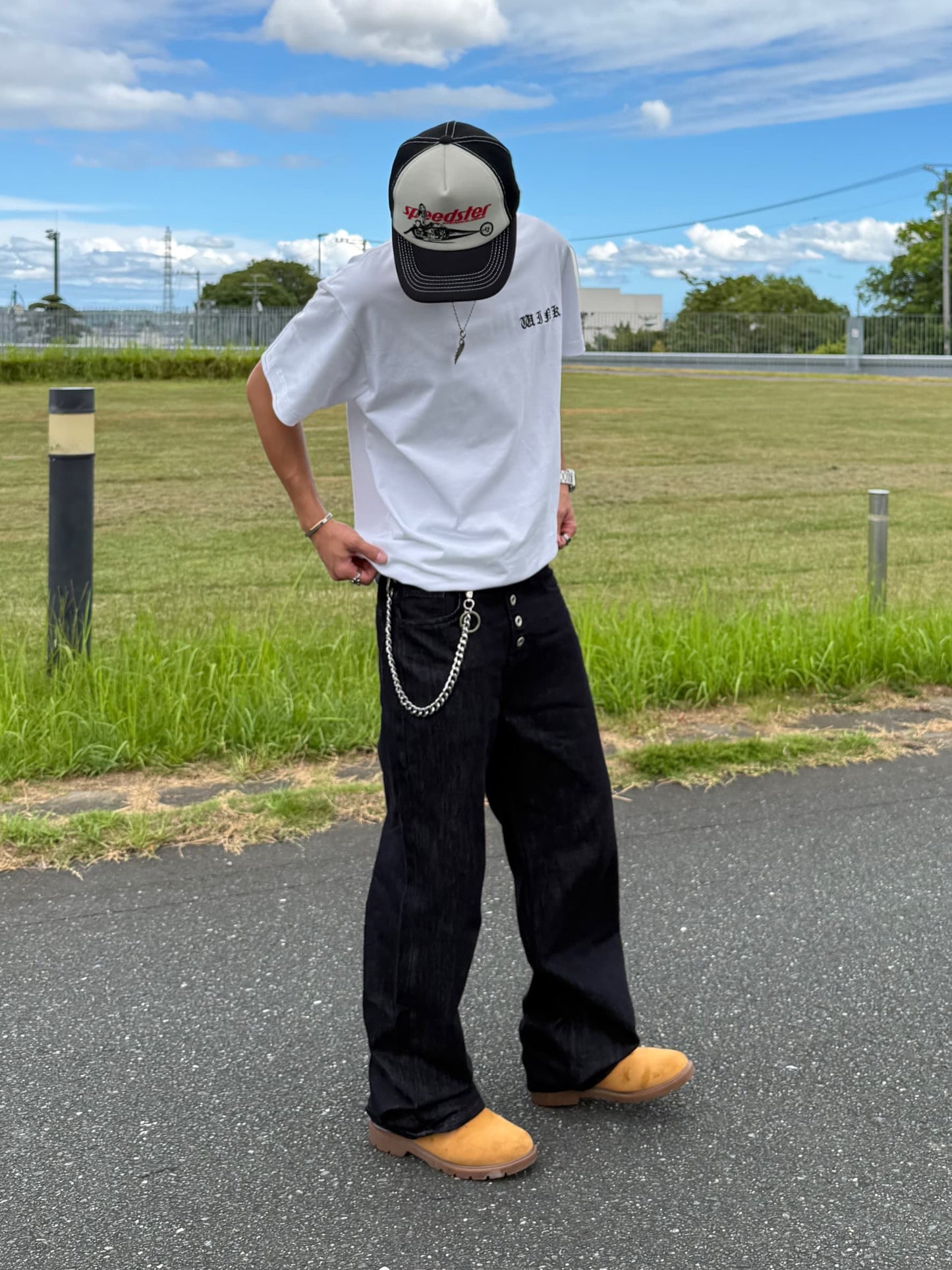 【即納】ボタンデザインパンツ DPB90231S