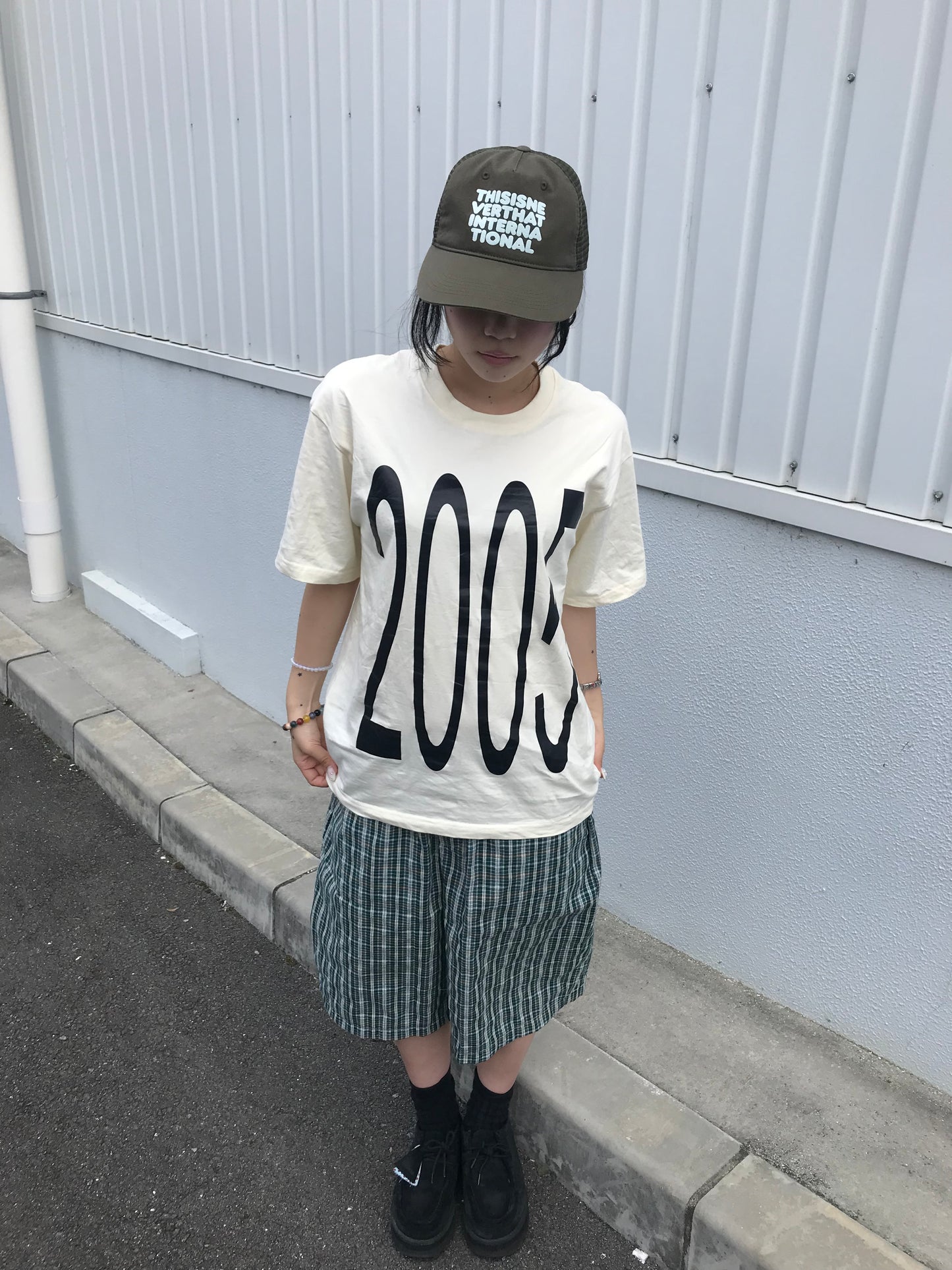 グリーンチェックハーフパンツ DPB89262