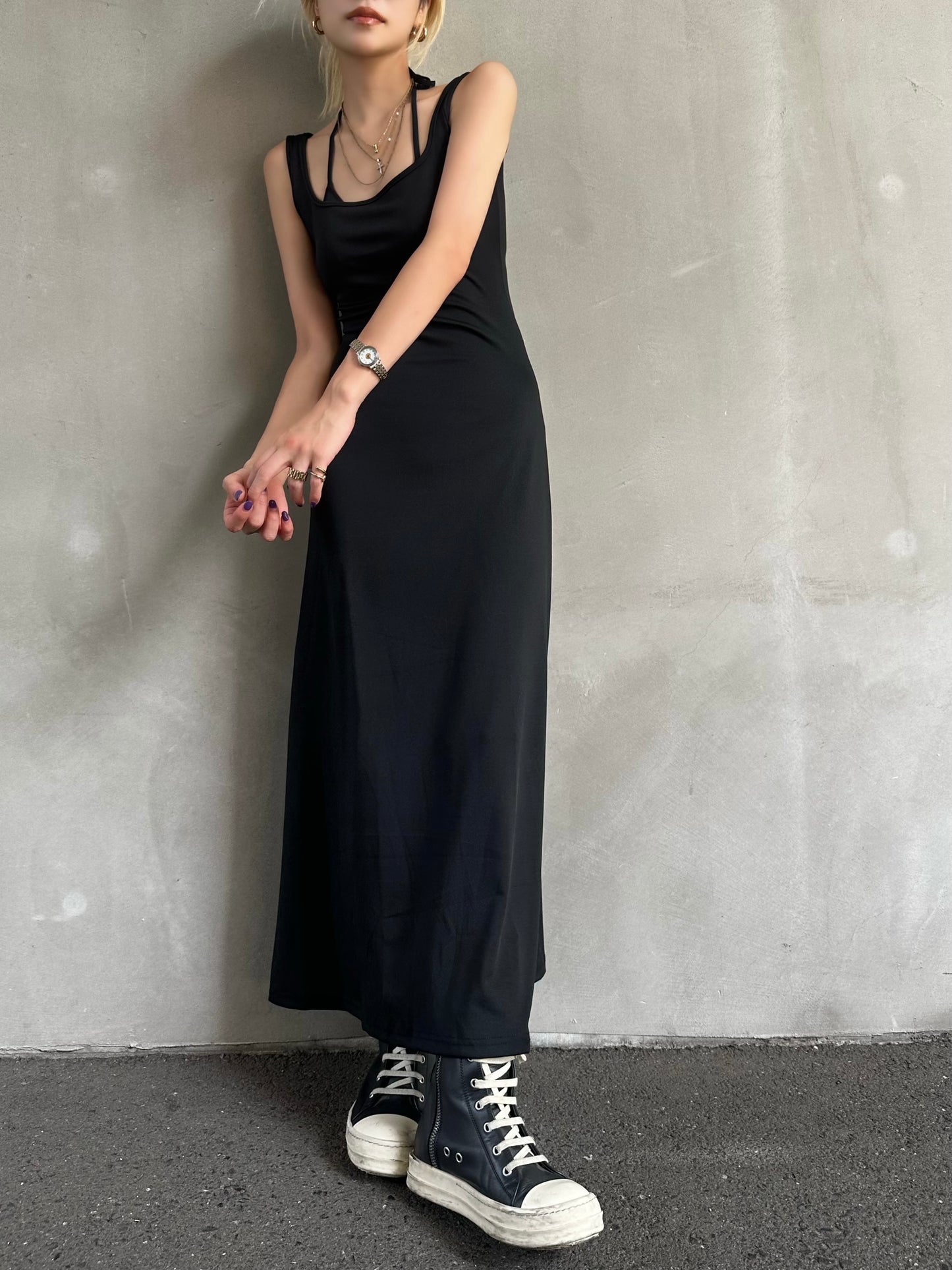 フィットロングワンピース DPB26654