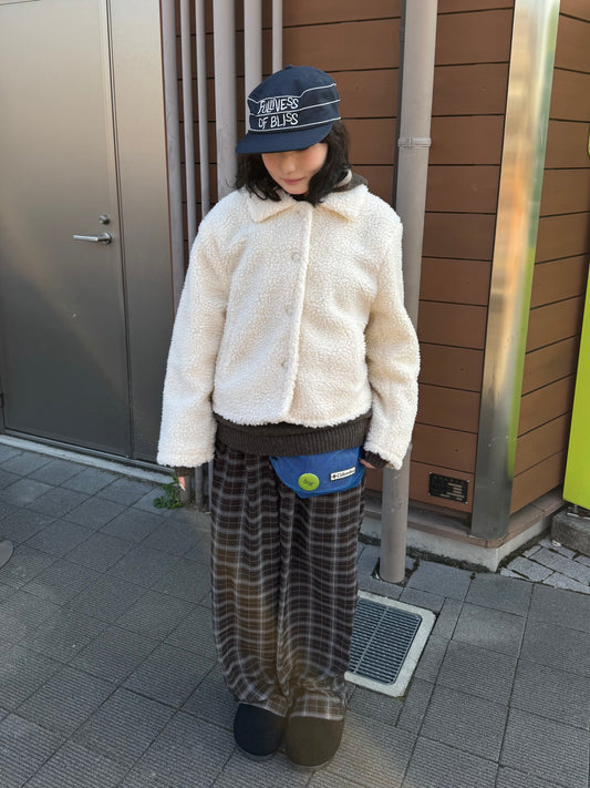 チェックワイドパンツ DPB85423