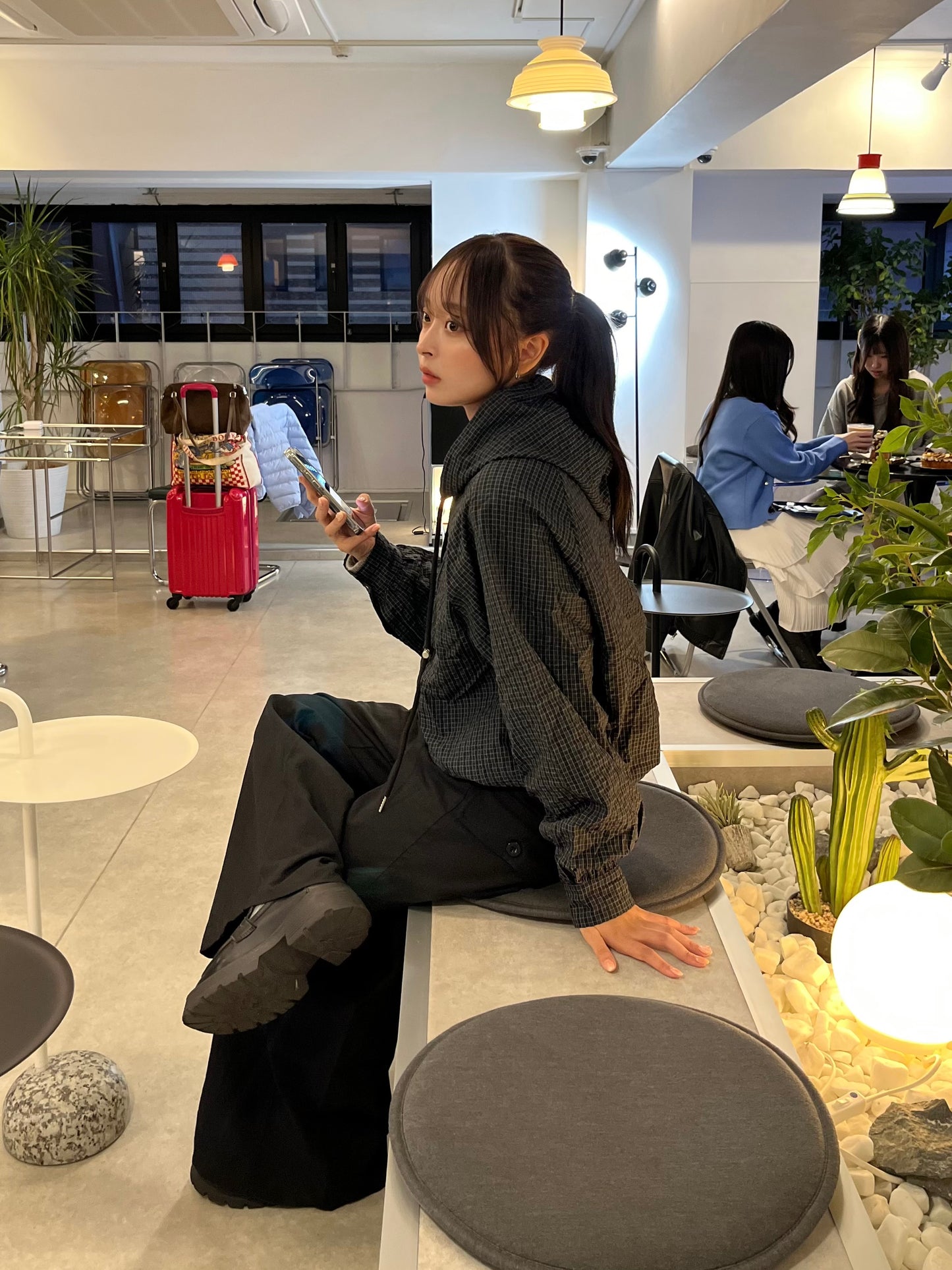 チェックアノラックパーカー DPB94024