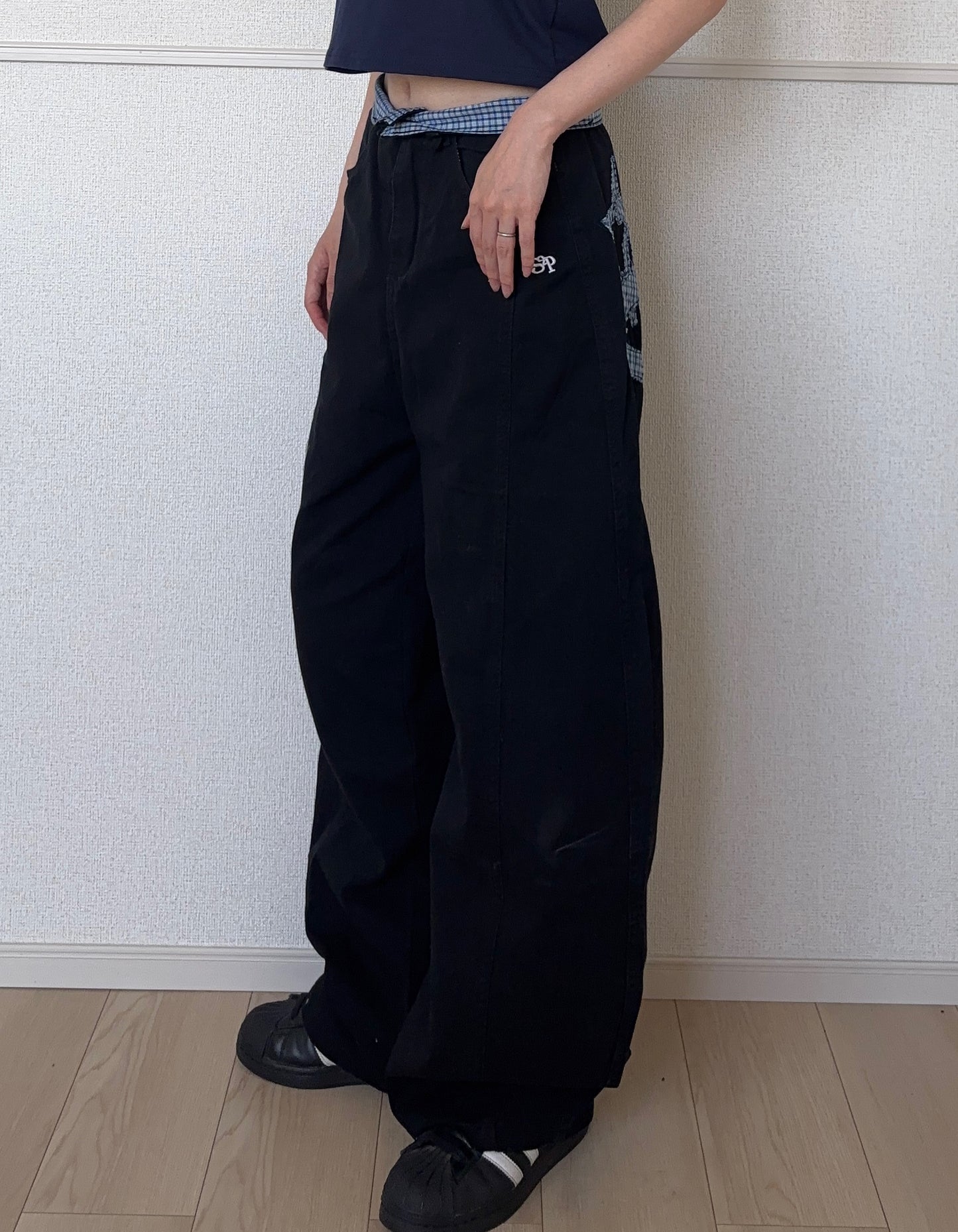 バックロゴブラックバルーンパンツ DPB88292