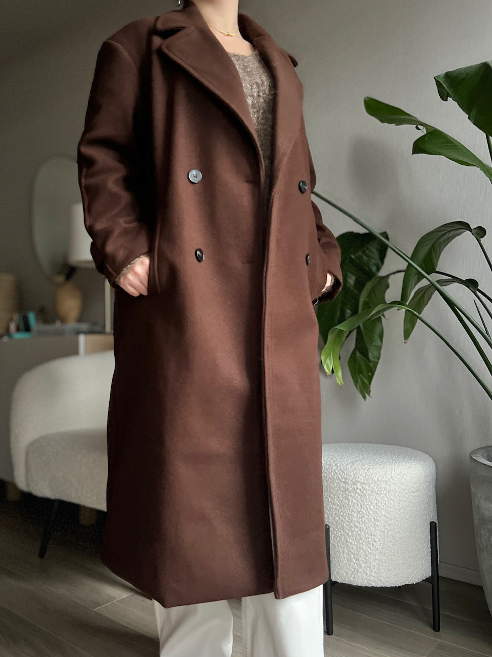 ダブルボタンチェスターコート DPB56359