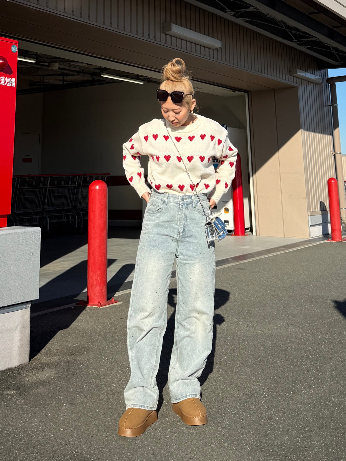 ストーンハイウエストデニムパンツ DPB73515