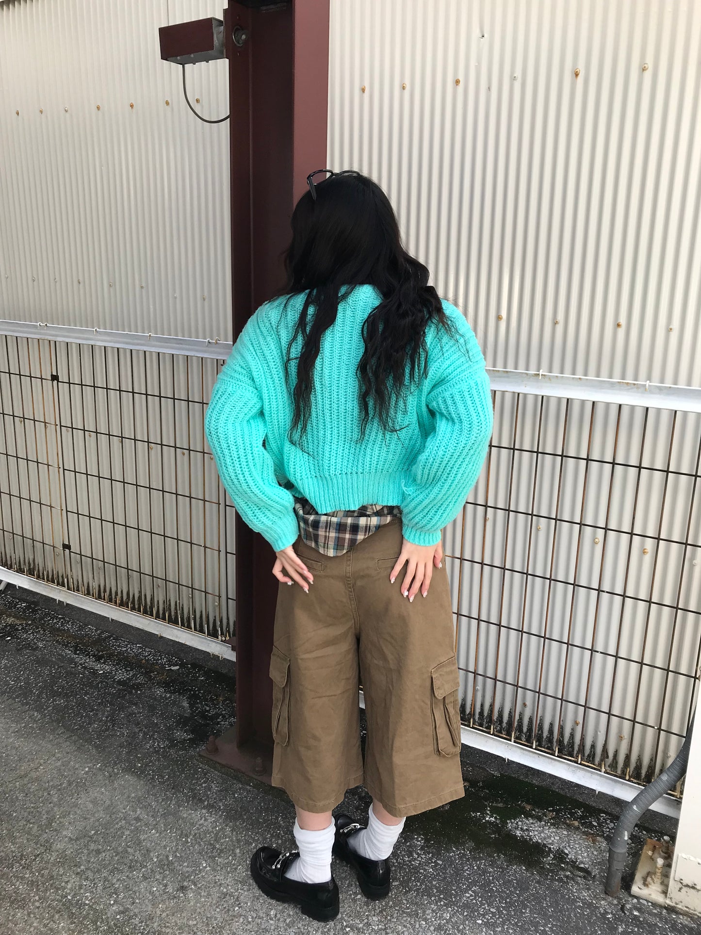 ワイドネックニットトップス DPB89216