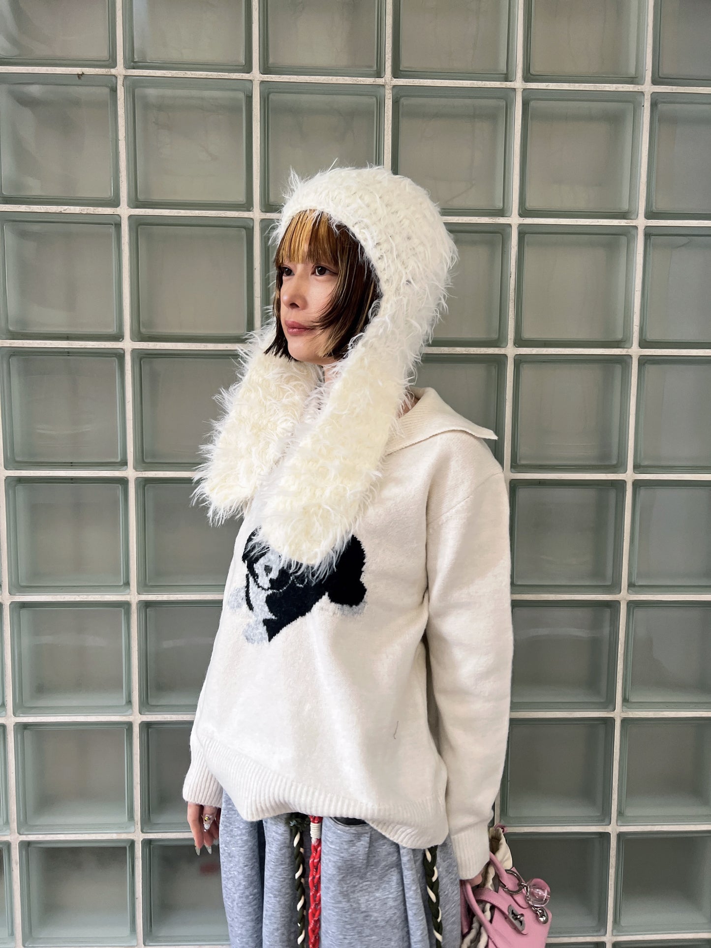 ロングイヤーデザインニット帽 DPB79218