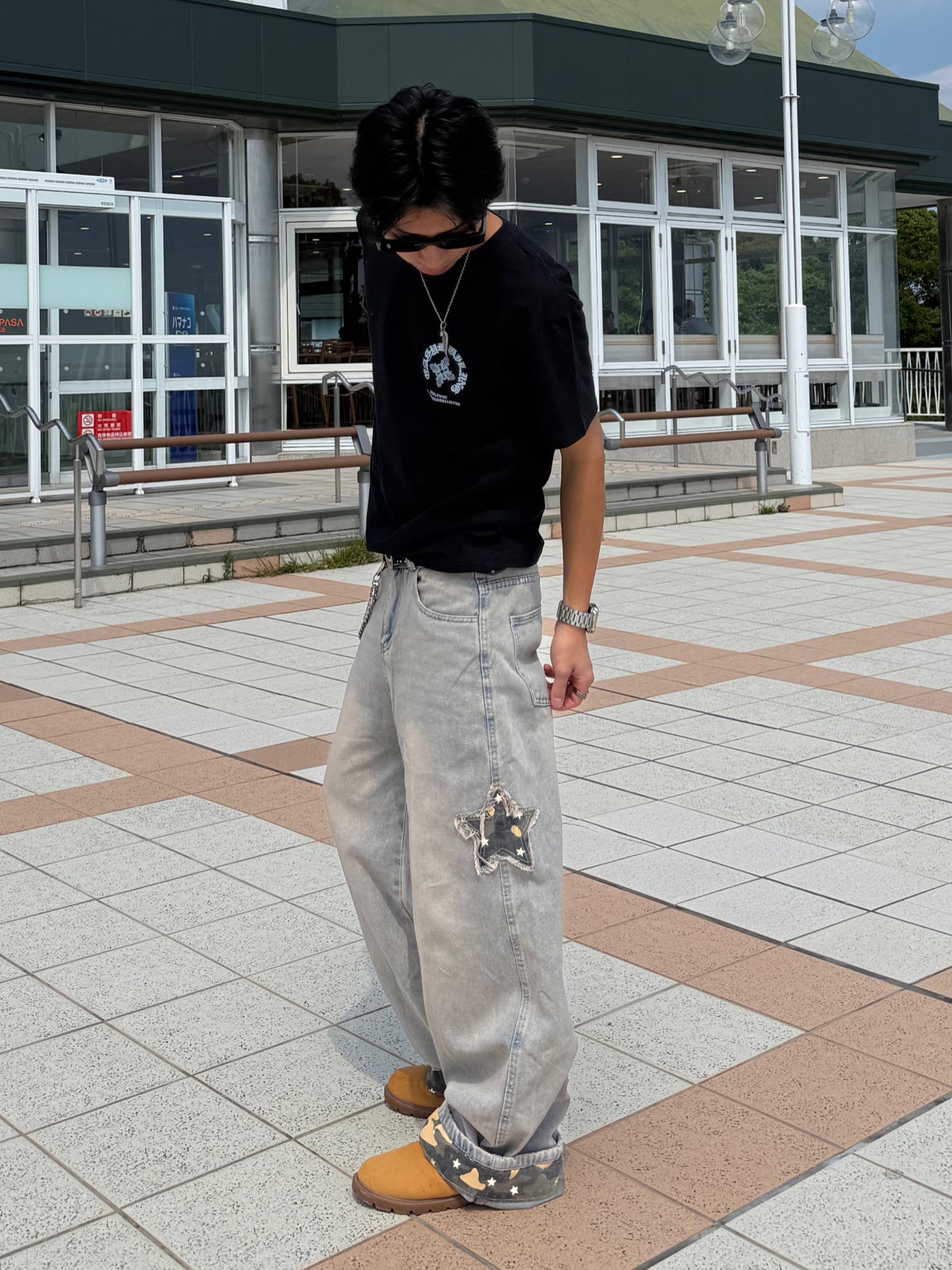 バックポイントカモフラデニムパンツ DPB90212