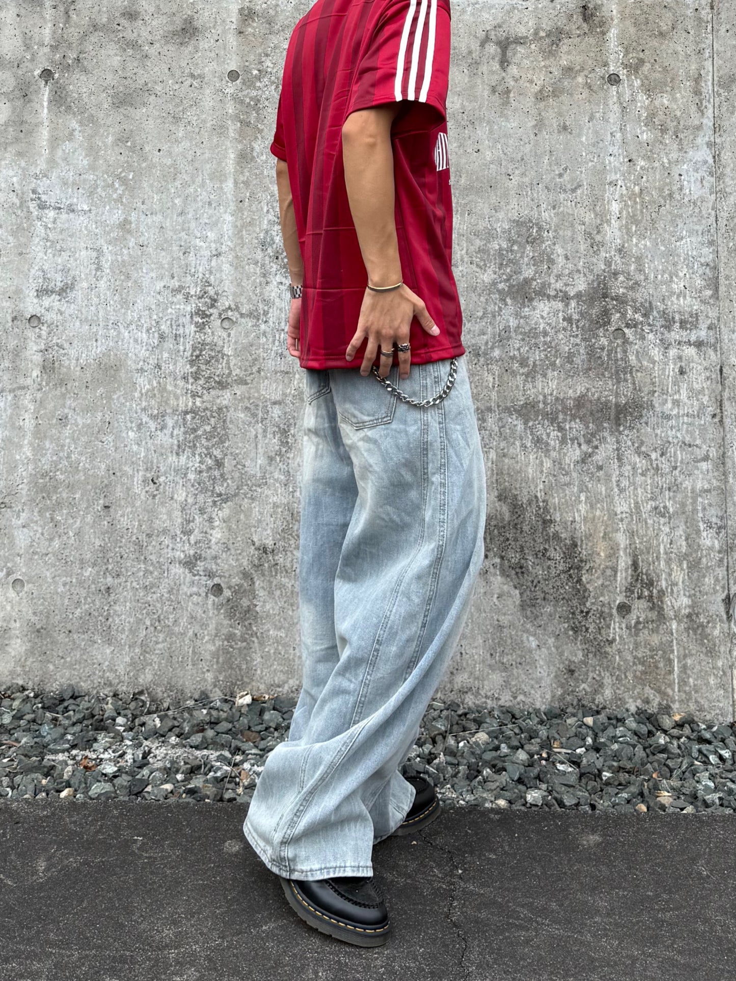 kenshin_ライトカラーワイドデニムパンツ DPB73403