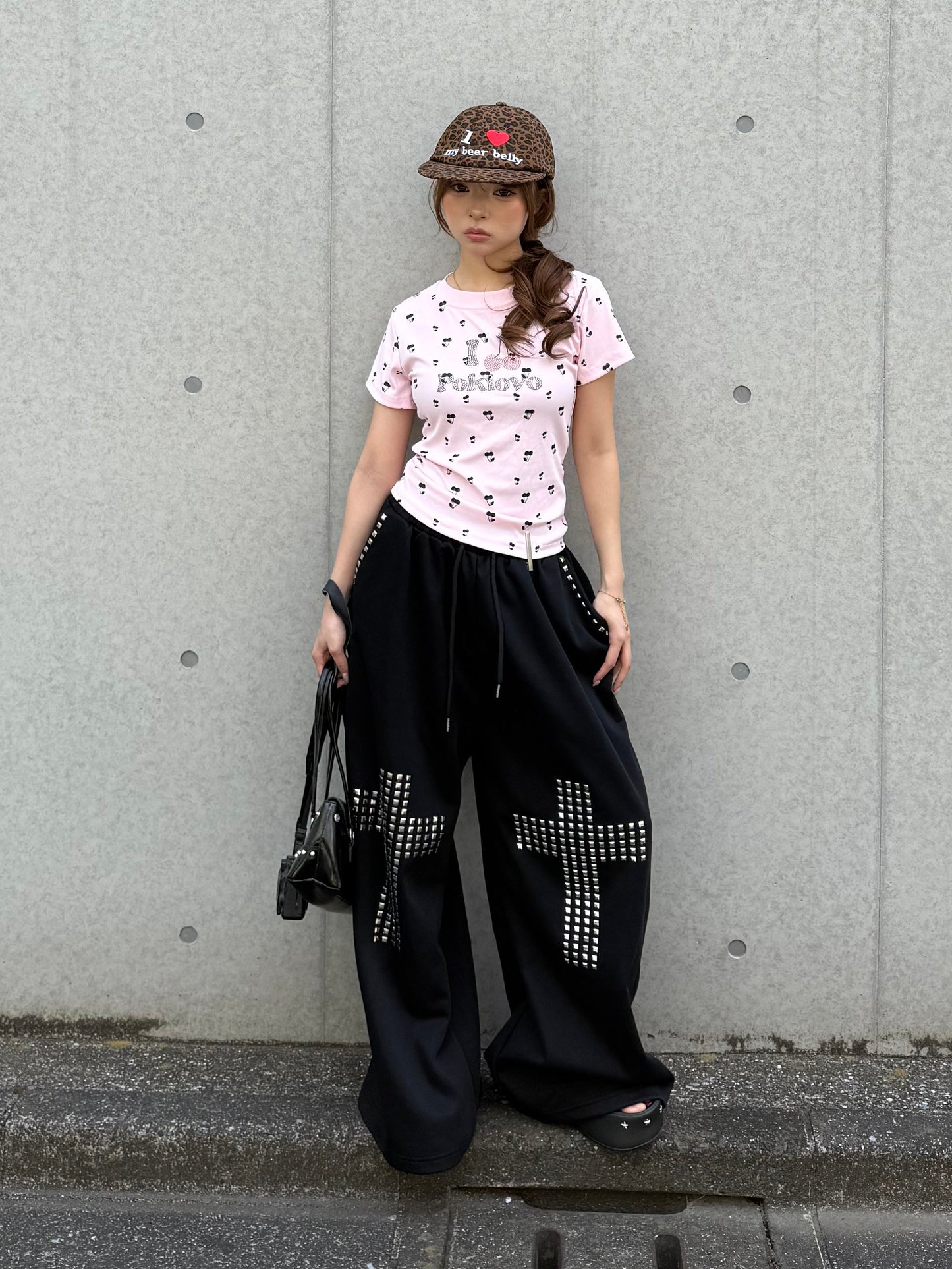 クロススタッズスウェットパンツ DPB86244