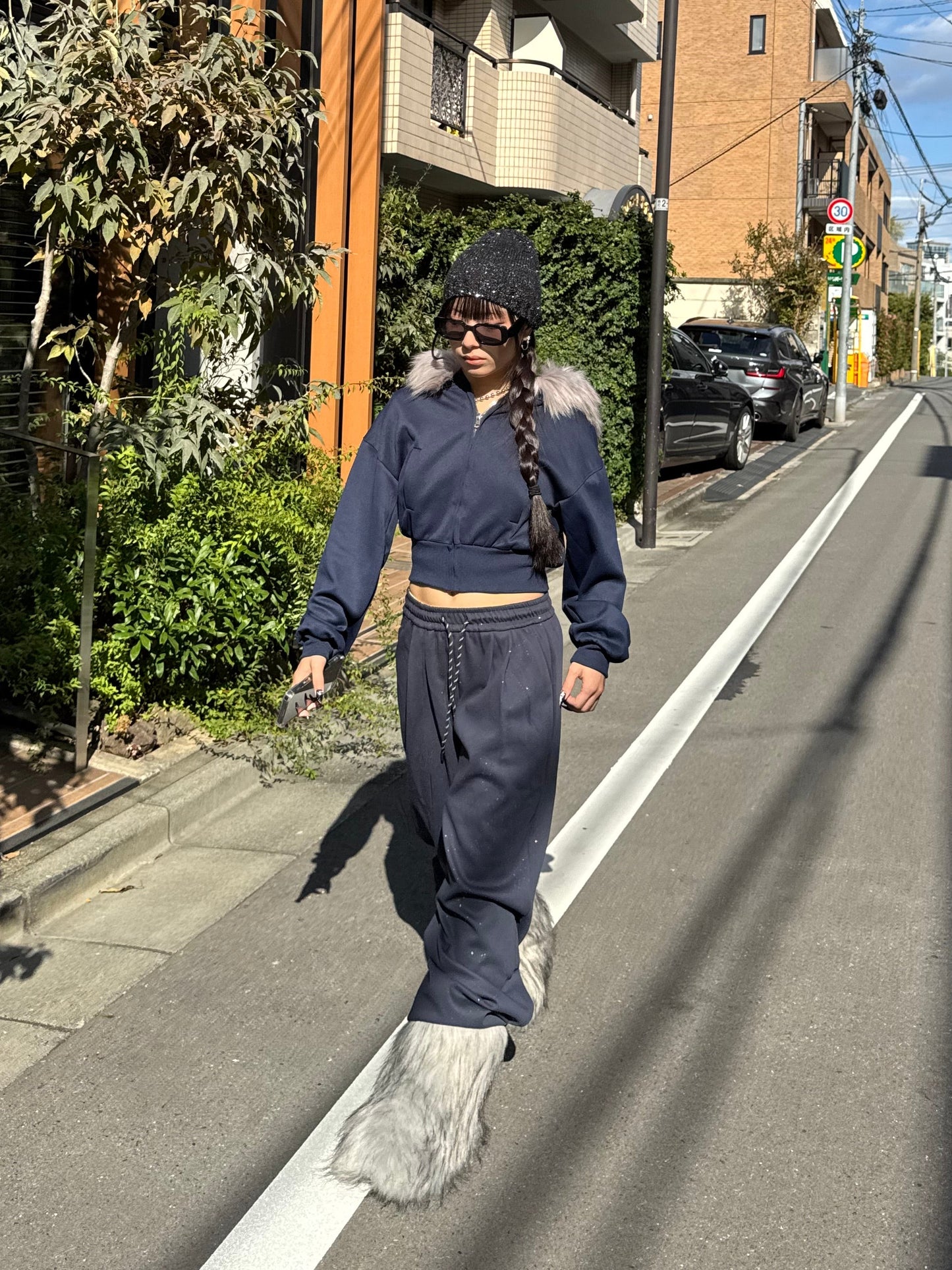 ウエストスリムファーパーカー DPB86141