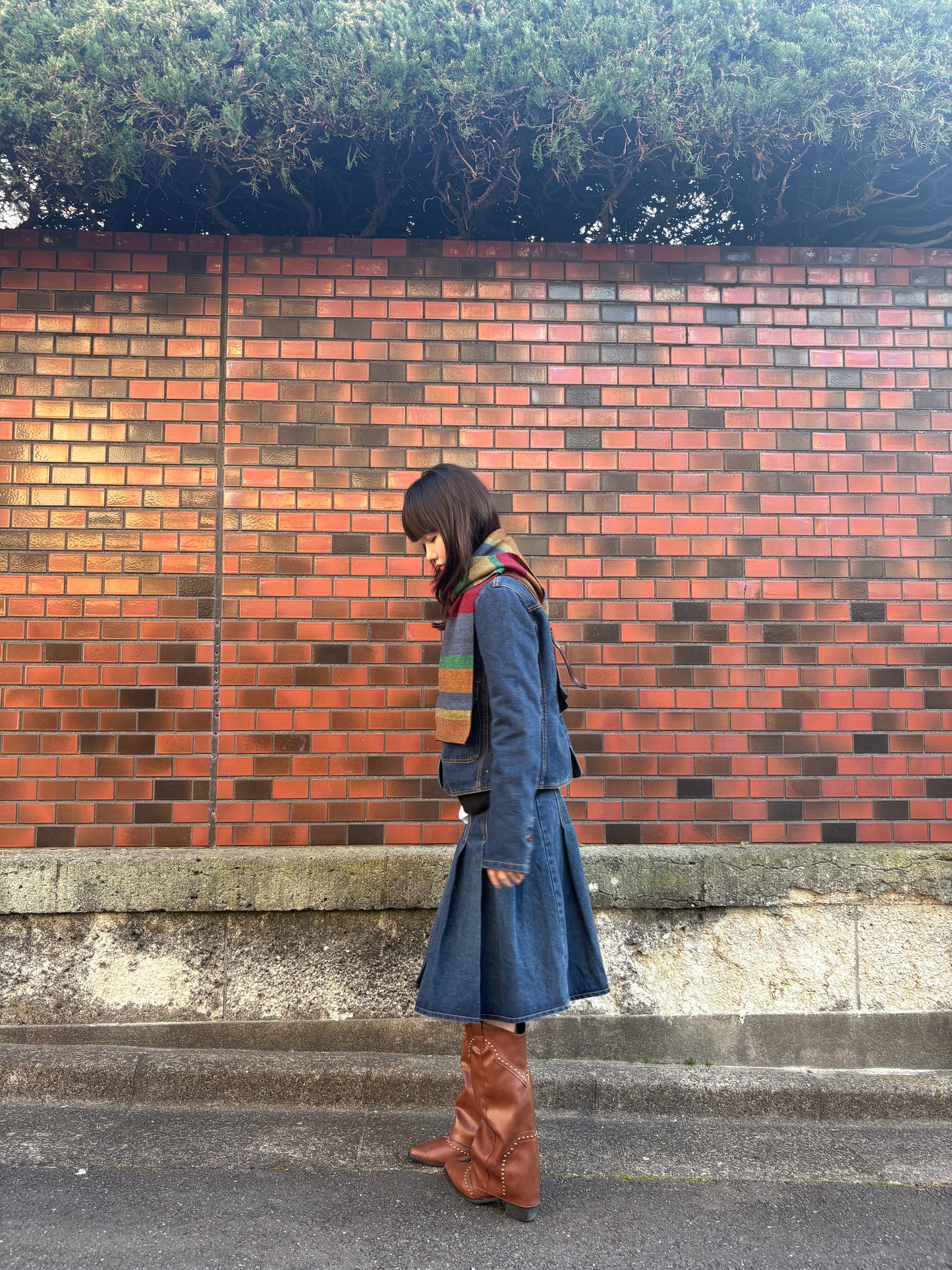 ラウンドカラーデニムジャケット DPA43773